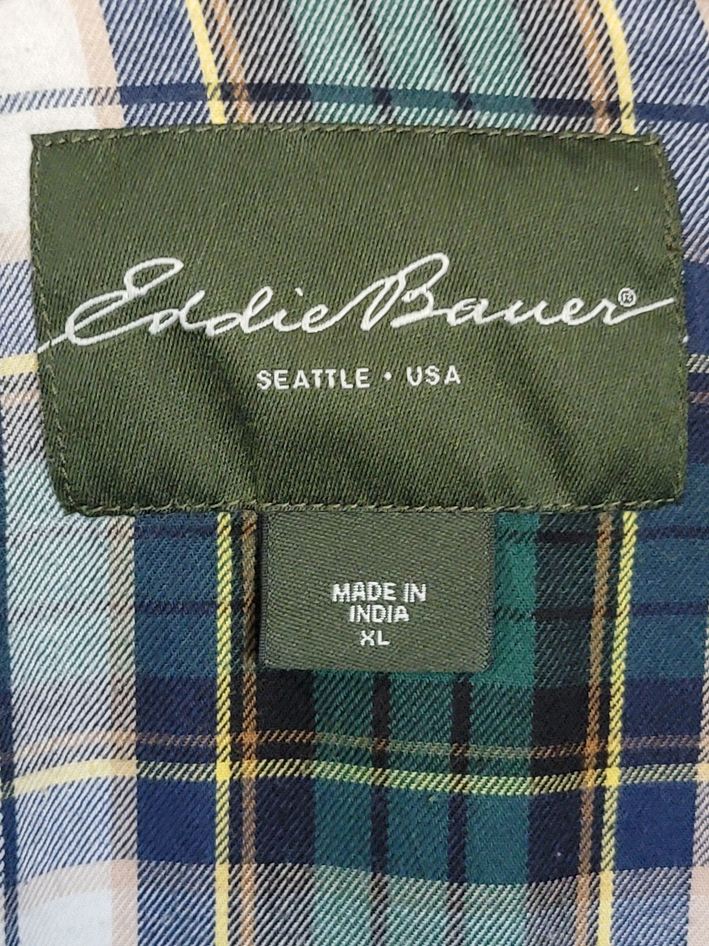 Eddie Bauer Men's Brown Utility Jacket 100% Cotton Size XL - Picture 2 of 8